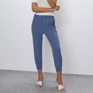 BABATON blue high waisted elastic waist joggers